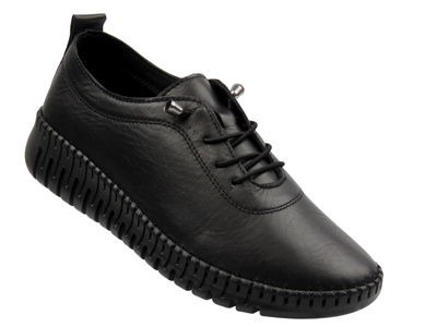 Pohodlné dámské polobotky černé Sokolski 4000  