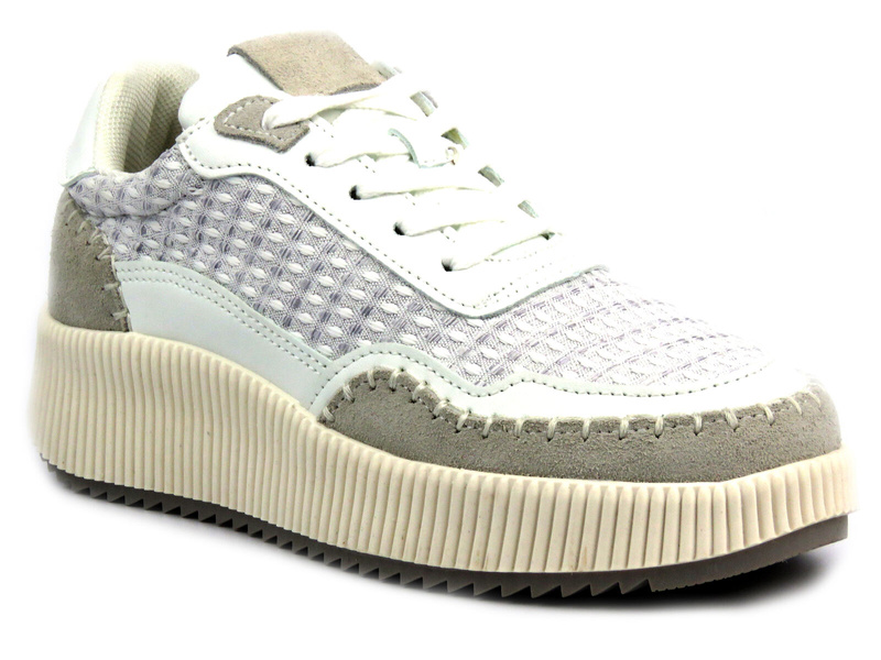 Dámská sportovní obuv na platformě - BRIVIDO SHOES TW0815-09, šedá