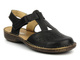 Dámské kožené sandály černé Helios Komfort 128
