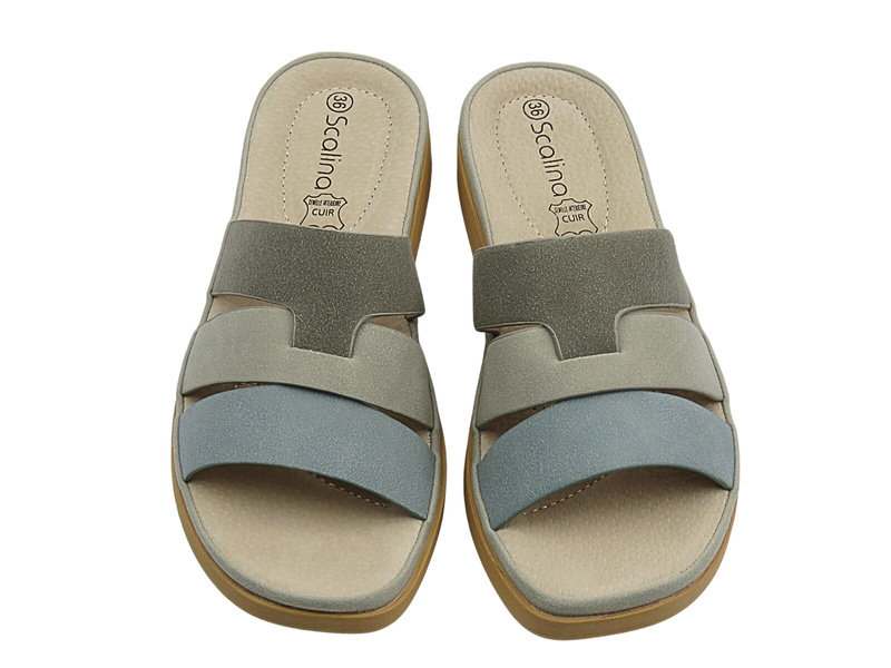 Dámské modré pantofle Scalina 834369 – Stylový design