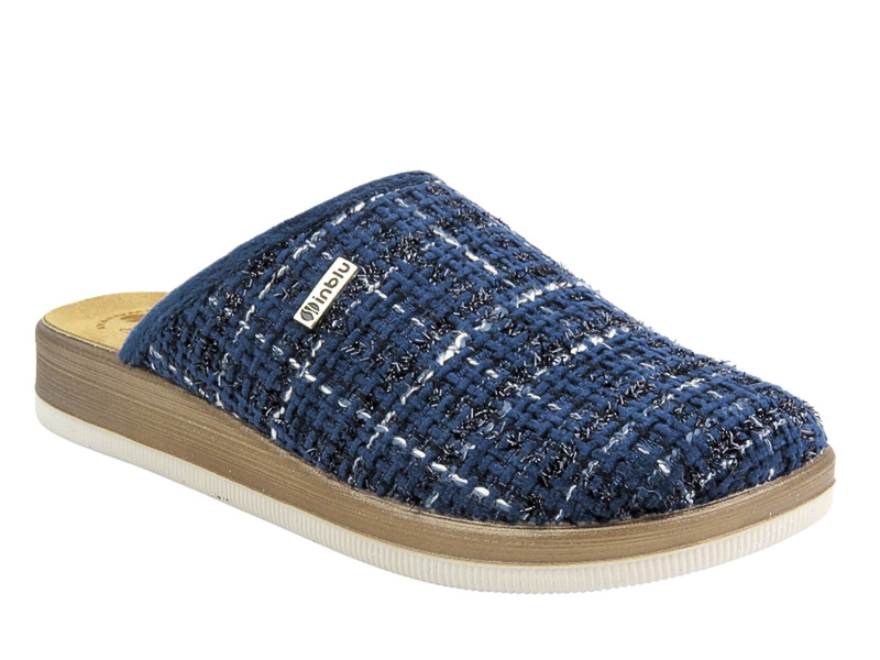 Měkké dámské domácí pantofle Inblu LV-07, tmavě modrá