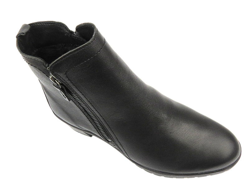 Dámské zateplené boty - Comfortabel 960352-01 Black with Zipper