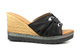 Dámské sandály na klínku - INBLU FG-34, černé