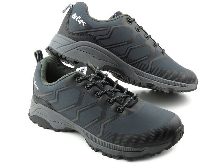 Pánské softshellové trekingové kalhoty - LEE COOPER LCJ-22-01-1397M, šedé