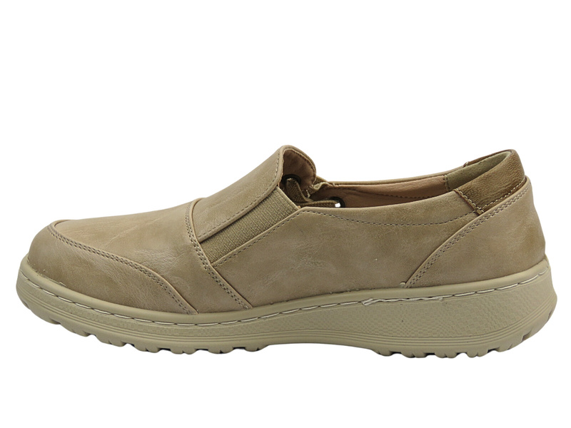 Nazouvací dámské polobotky Potocki 25-90338, béžové