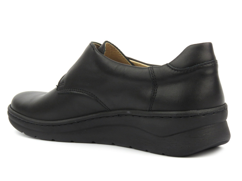 Dámské polobotky na suchý zip - Helios 418, černé