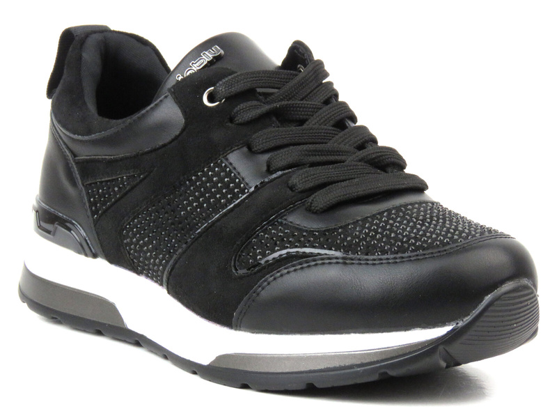 Dámské tenisky z ekologické kůže - INBLU IN-1303, černé