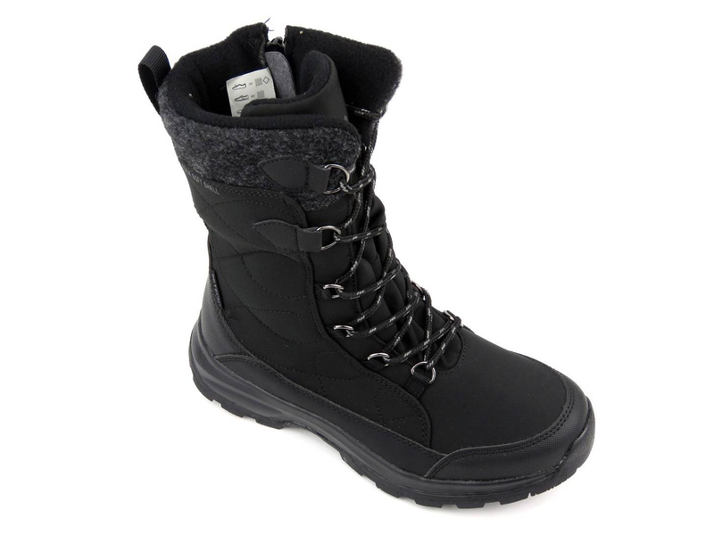 Vysoké trekingové, dámské sněhule DK TECH SoftShell 2105, černé