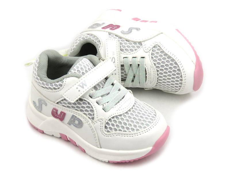 Sportovní obuv, dětské tenisky na suchý zip - WEESTEP R913633321, bílá