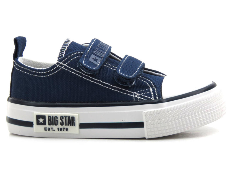 Dětské tenisky na suchý zip - BIG STAR KK374075, tmavě modrá
