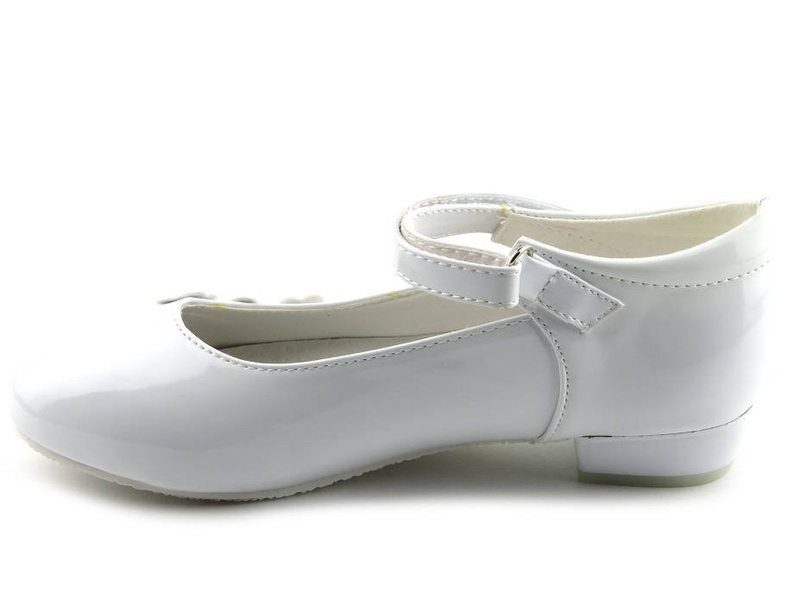 Dětské boty, dívčí lodičky Wojtyłko 5B1357B, bílé