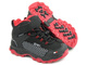 Dětské sněhule, trekingové boty se softshellem - AMERICAN CLUB HL 29/22, černá s červenou