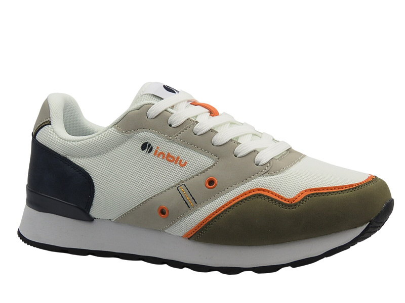 Bílé pánské sportovní šněrovací boty Inblu IU-26