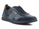 Pánské kožené sportovní boty - JOHN DOUBARE QA537WIA-AB59, tmavě modrá
