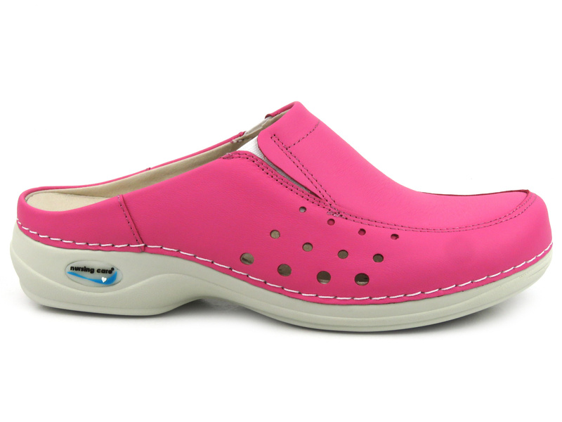 Pohodlné, zdravotní dámské pantofle - Nursing Care WG4A09, růžové