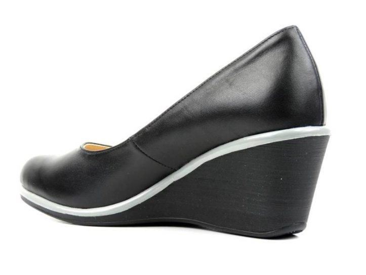 Pohodlné lodičky na klínku - AGXBUT 570, černé