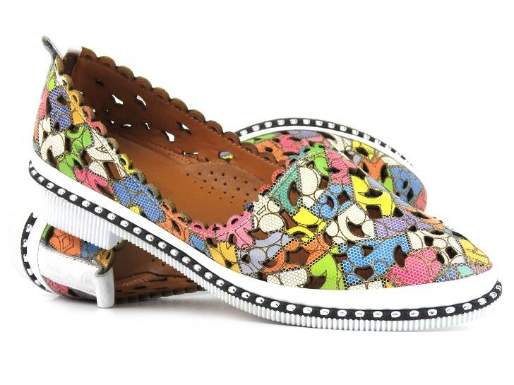 Vzdušné dámské boty pro teplé dny - Manitu 840053-00, barevné