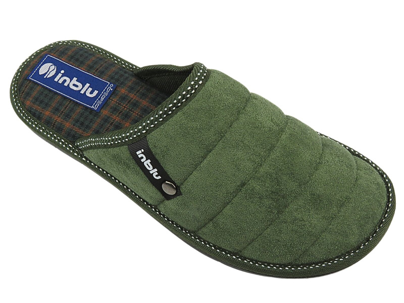 Pánské pantofle z měkkého materiálu - Inblu 91-27, zelené