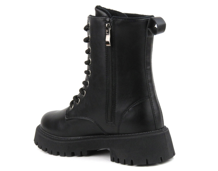 Zateplené kozačky, dámské kozačky - NOVINKY 22BT26-5013, černé