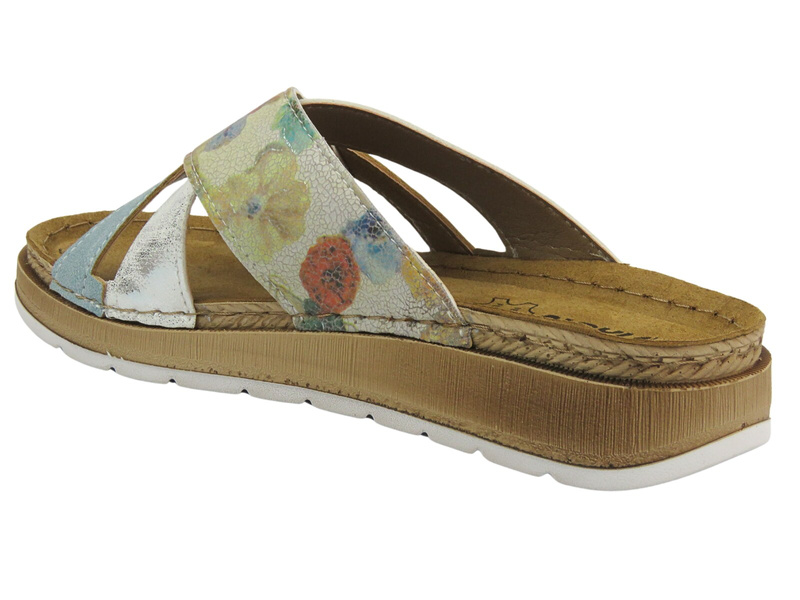 Dámské zdravotní žabky s korkovou stélkou - Inblu VR7B, bílá