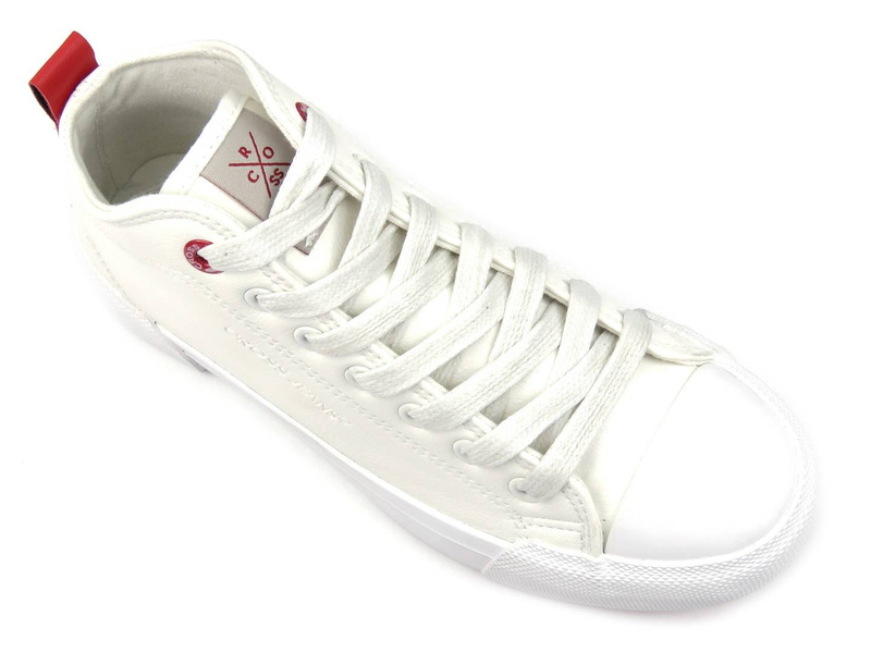 Dámské vysoké tenisky - CROSS JEANS II2R4033C, bílé