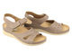 Dámské kožené sandály Helios Comfort 142, khaki