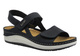 Pohodlné dámské sandály z přírodní kůže tmavě modré Inblu PF-1KU