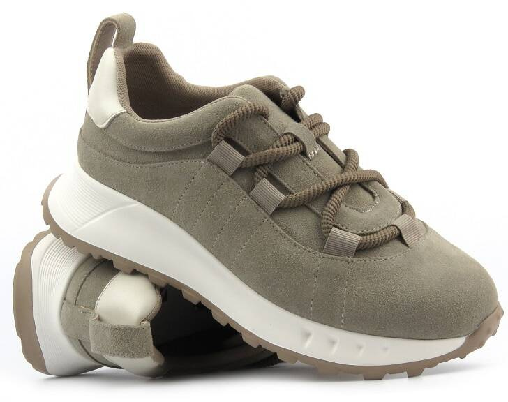 Dámské kožené tenisky - Artiker 54C1409, béžová barva