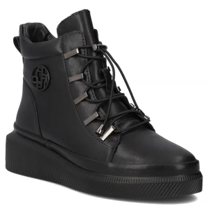 Kožené kotníkové boty pro ženy – Filippo DBT4215/25, béžové