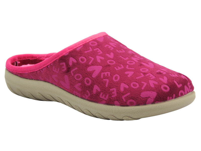 Měkké dámské domácí pantofle Inblu ET-32, vínové