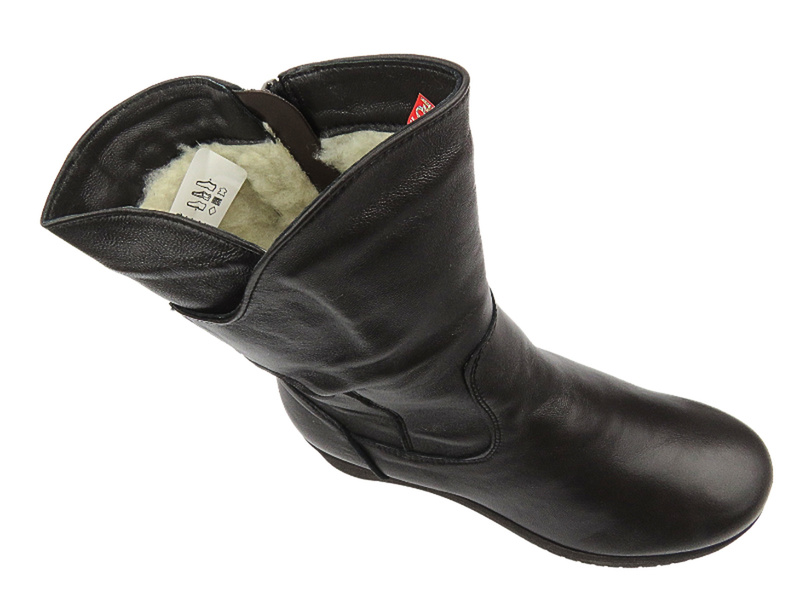 Pohodlné dámské boty z měkké kůže - Galant 761, hnědé