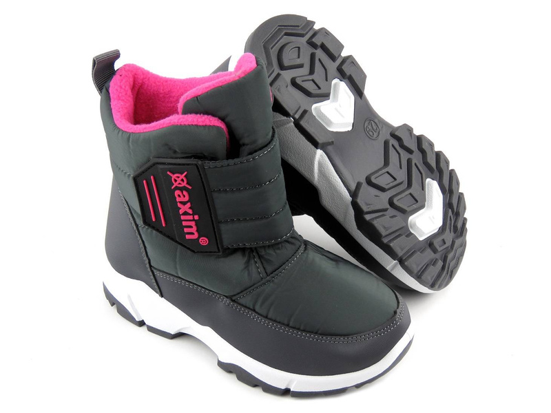 Dětské sněhule, zimní boty - WOJTYŁKO AXIM 21042, šedá