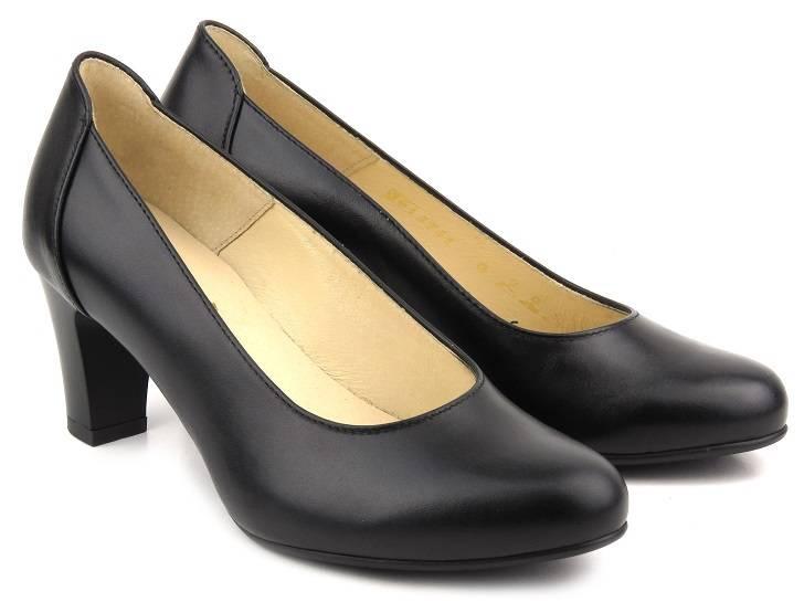 Klasické lodičky na vysokém podpatku - PESCO 1711, černé