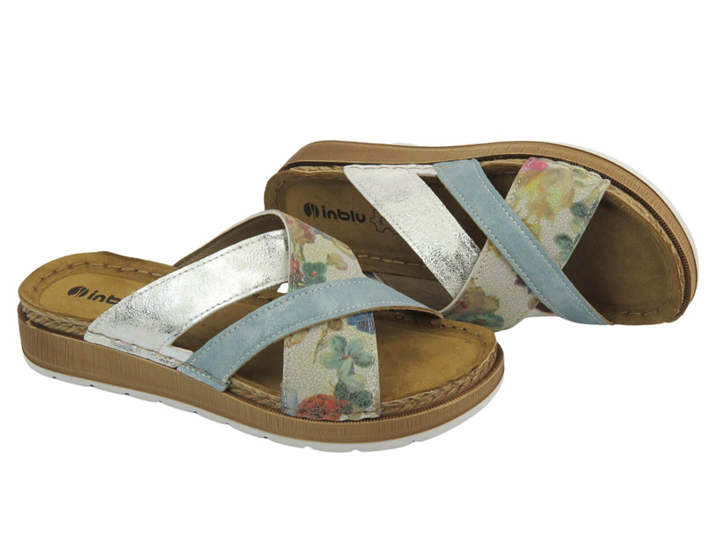 Dámské zdravotní žabky s korkovou stélkou - Inblu VR7B, bílá