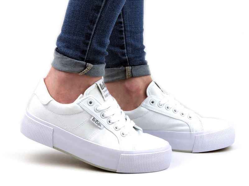 Dámské tenisky na platformě - Lee Cooper 21-31-0103L, bílé