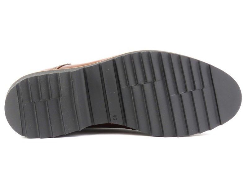 Pánské kožené boty Conhpol Dynamic 599V, hnědé