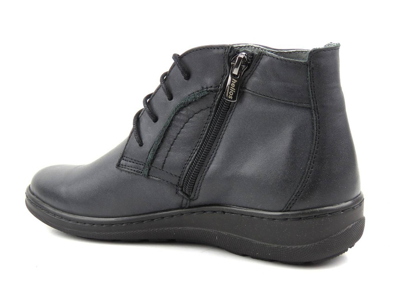 Lehké dámské kozačky s fleecem - HELIOS Komfort 612-2, grafit