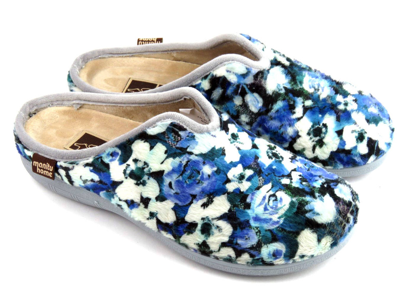 Dámské pantofle s vyjímatelnými vložkami - MANITU 320075-05, modré