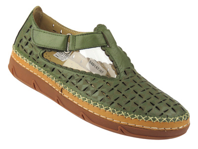 Dámské pohodlné polobotky Comfortabel 840147-07 zelené