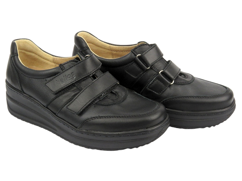 Dámská obuv na suchý zip - Helios 418, černá