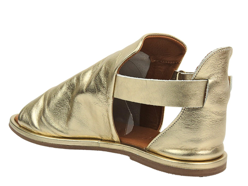 Dámské kožené sandály se svrškem - VENEZIA 35422300, černé