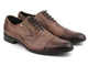 Kožené boty, pánské společenské oxfordky Conhpol 5540-0921, hnědé