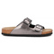 Kožené dámské pantofle s přezkami, metalické Filippo DK7062/25