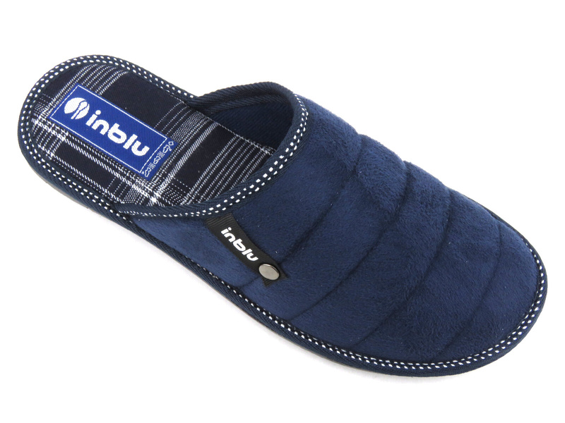 Pánské pantofle z měkkého materiálu - Inblu 91-27, tmavě modrá