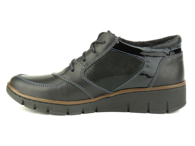 Zateplené dámské kozačky polské značky HELIOS Komfort 536, černé