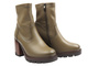 Dámské kotníkové boty na podpatku – Potocki 25-12419, khaki
