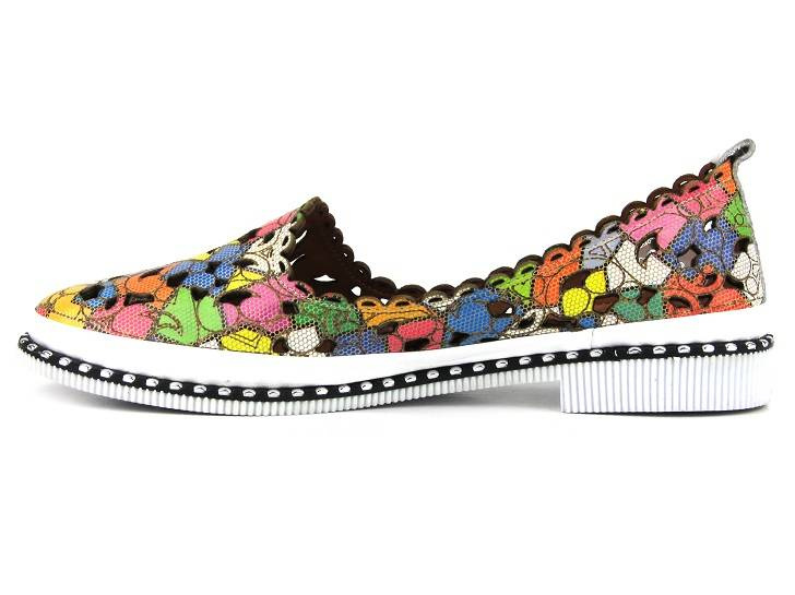 Vzdušné dámské boty pro teplé dny - Manitu 840053-00, barevné