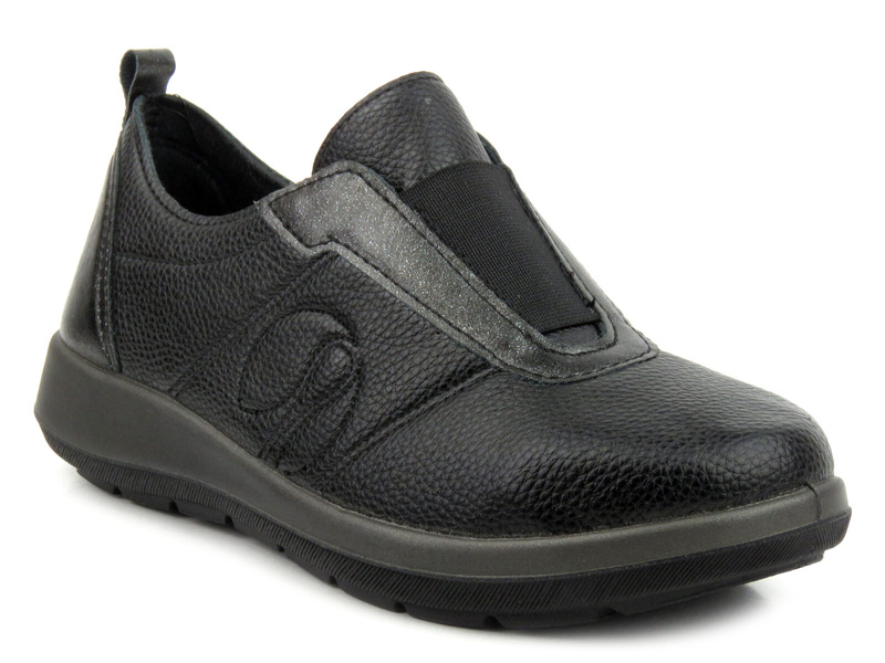 Pohodlná dámská obuv s gumičkou - Inblu WG-38, černá