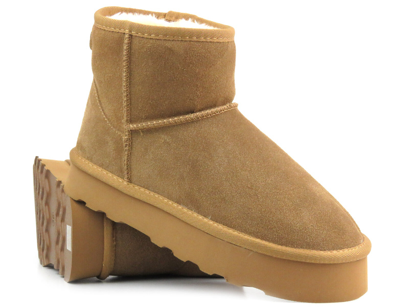 Dámské sněhule - Potocki 23-37060, hnědé