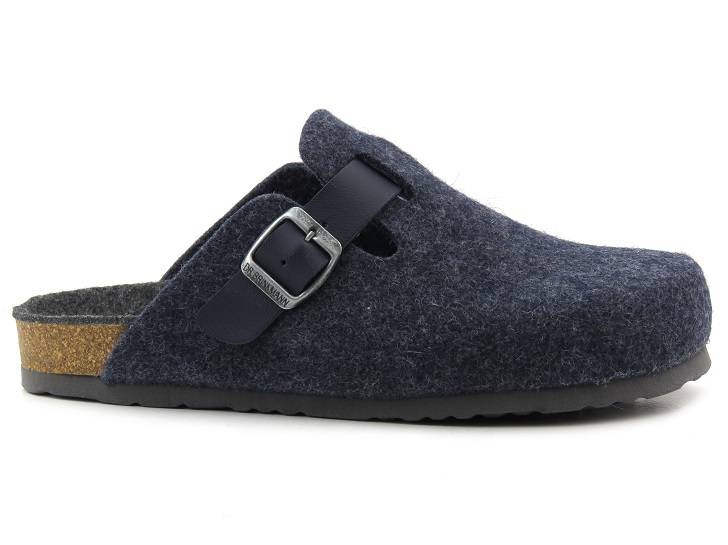 Pánské pantofle z přírodní plsti - BRINKMANN 220016-05, tmavě modrá